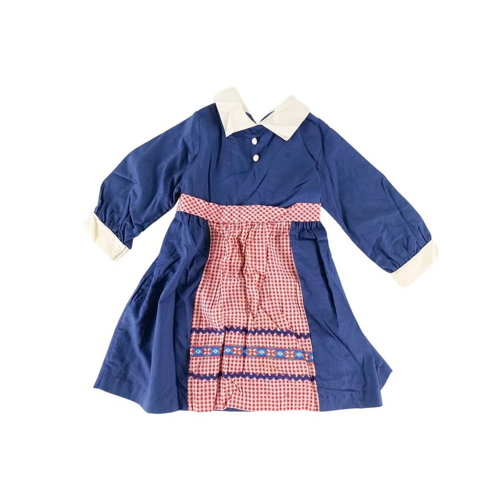 Vintage 1970s Little Girls Red, White and Blue Dress Costume